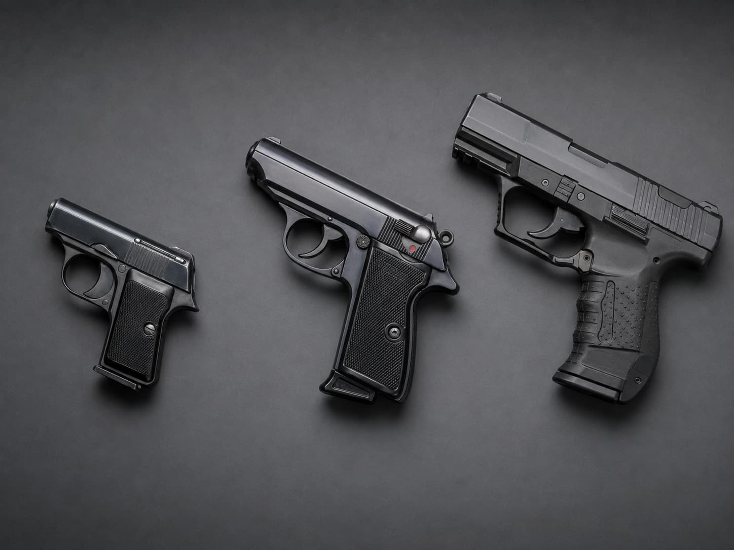 Beretta 418, Walther PPK и Walther P99 для сравнения оружия Джеймса Бонда