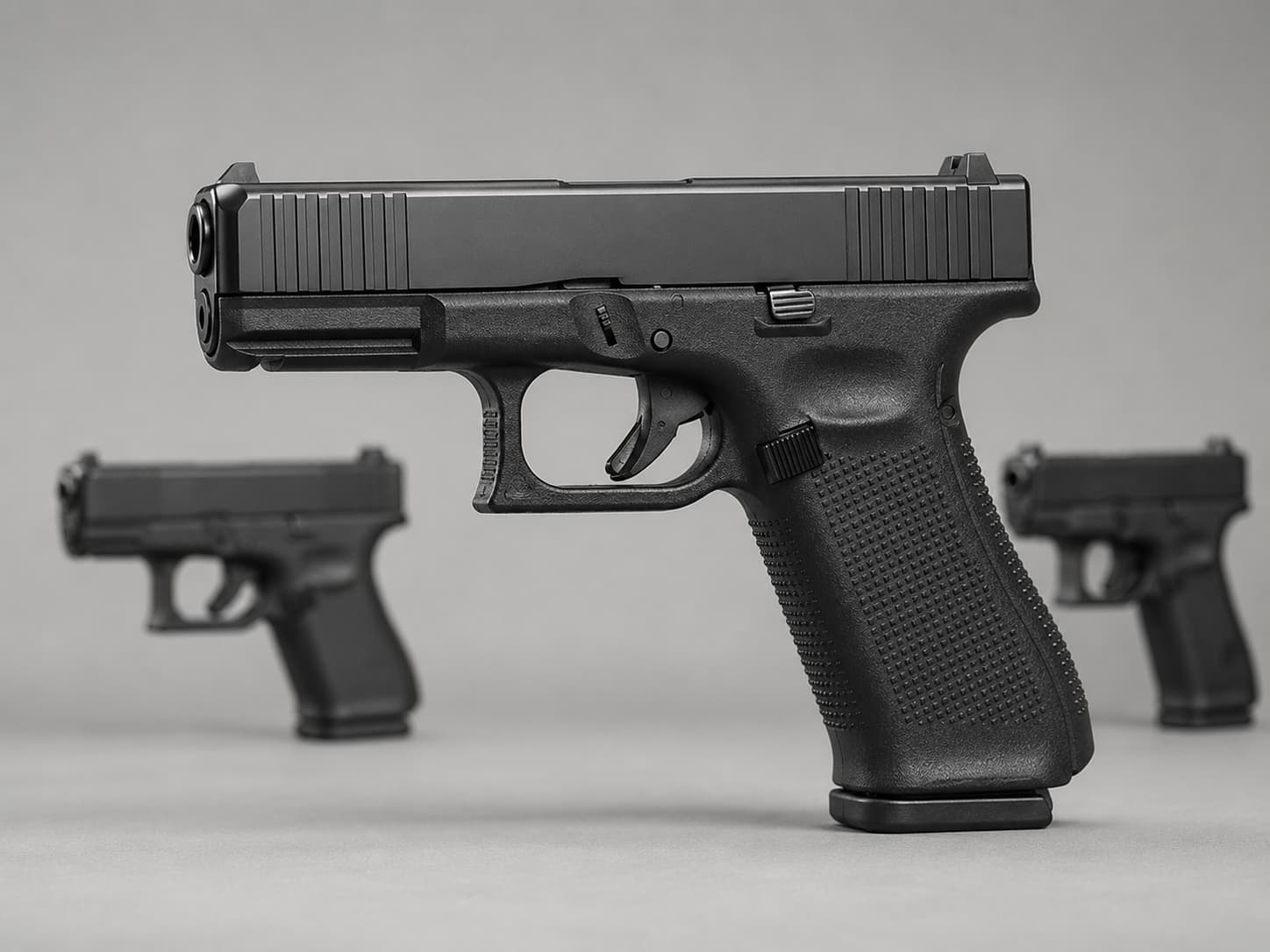Glock 45 с компактным затвором и полноразмерной рукояткой