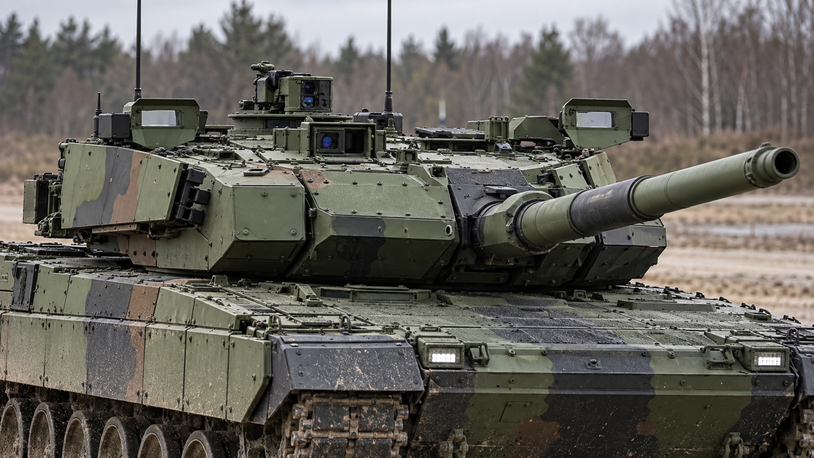 Башня немецкого танка Leopard 2A8