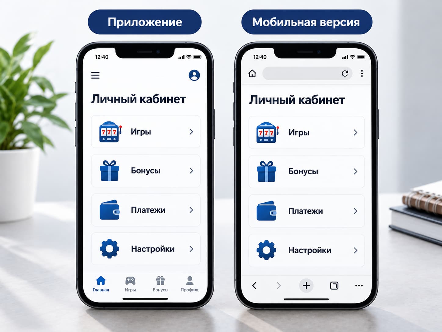 Приложение и мобильная версия