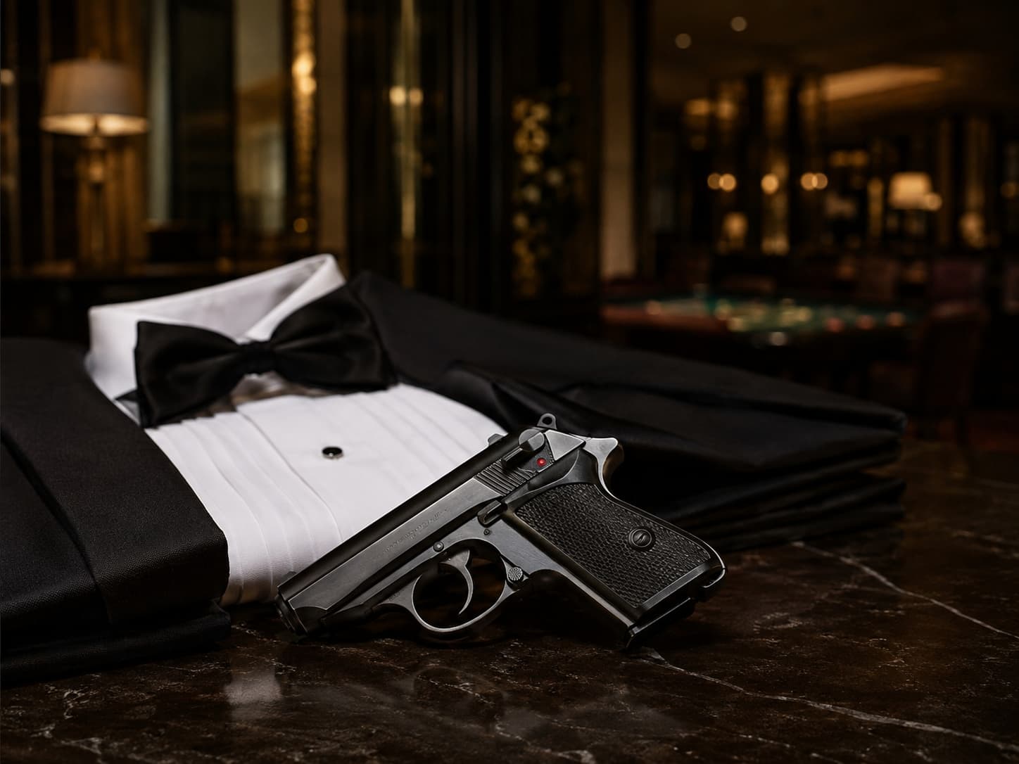 Walther PPK в стилистике классического образа Джеймса Бонда
