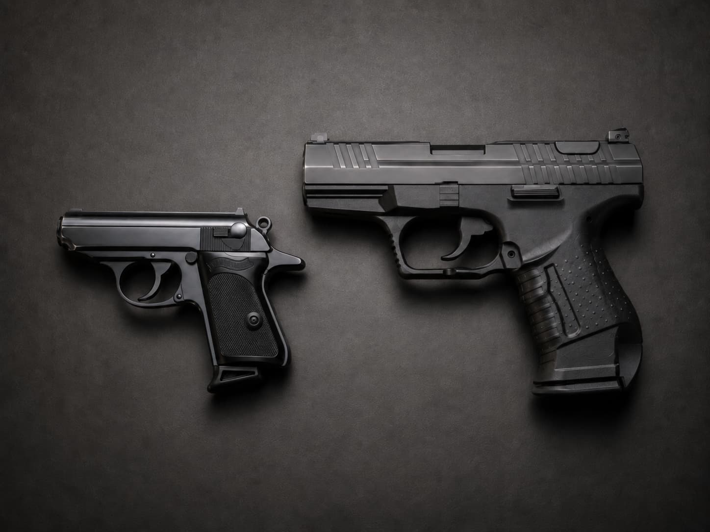Сравнение Walther PPK и Walther P99 по размерам и конструкции